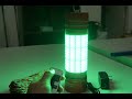 充電式 強力LED集魚灯 グリーン テスト動画