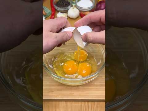 ВКУСНЫЙ БЫСТРЫЙ ЗАВТРАК❗️Готовлю 3 раза в неделю❗️ #рецепты #еда #кулинария #shorts