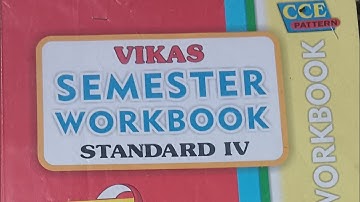 4th std English workbook Open Book Test -1