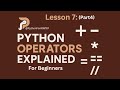 Python Operators explained for Beginners