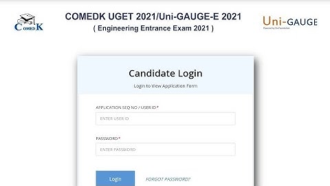 COMEDK 2021 Hall Ticket Released: Download COMEDK UGET and Uni-GAUGE-E admit card 2021