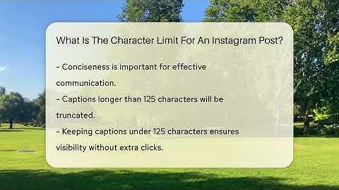 What Is The Character Limit For An Instagram Post? - Everyday-Networking