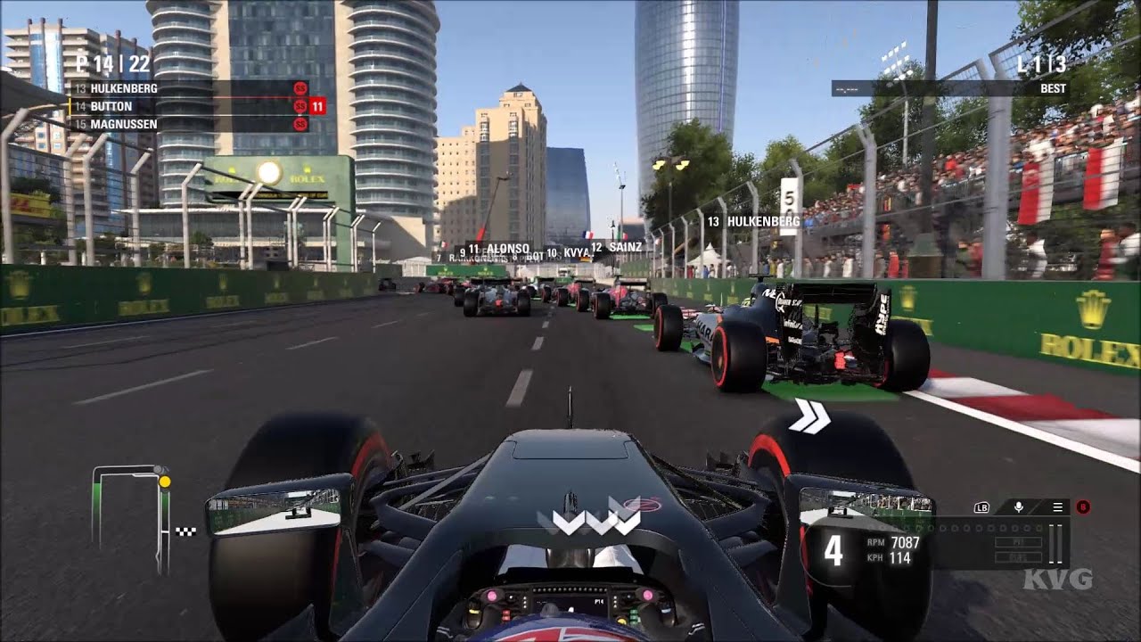 F1 2016 - Baku City Circuit | Grand Prix Of Europe Gameplay (PC HD) [1080p60FPS]
