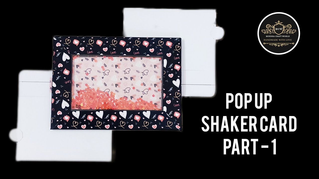 How to make cards for scrapbook | pop up shaker card | Moksha Craft ...