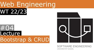 WT22/23 Web Engineering Lecture 04 Bootstrap and CRUD