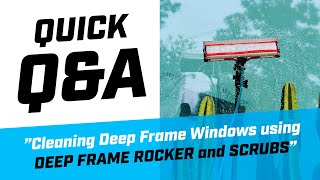 Cleaning Deep-Frame Windows Using DEEP-FRAME ROCKER and SCRUBS