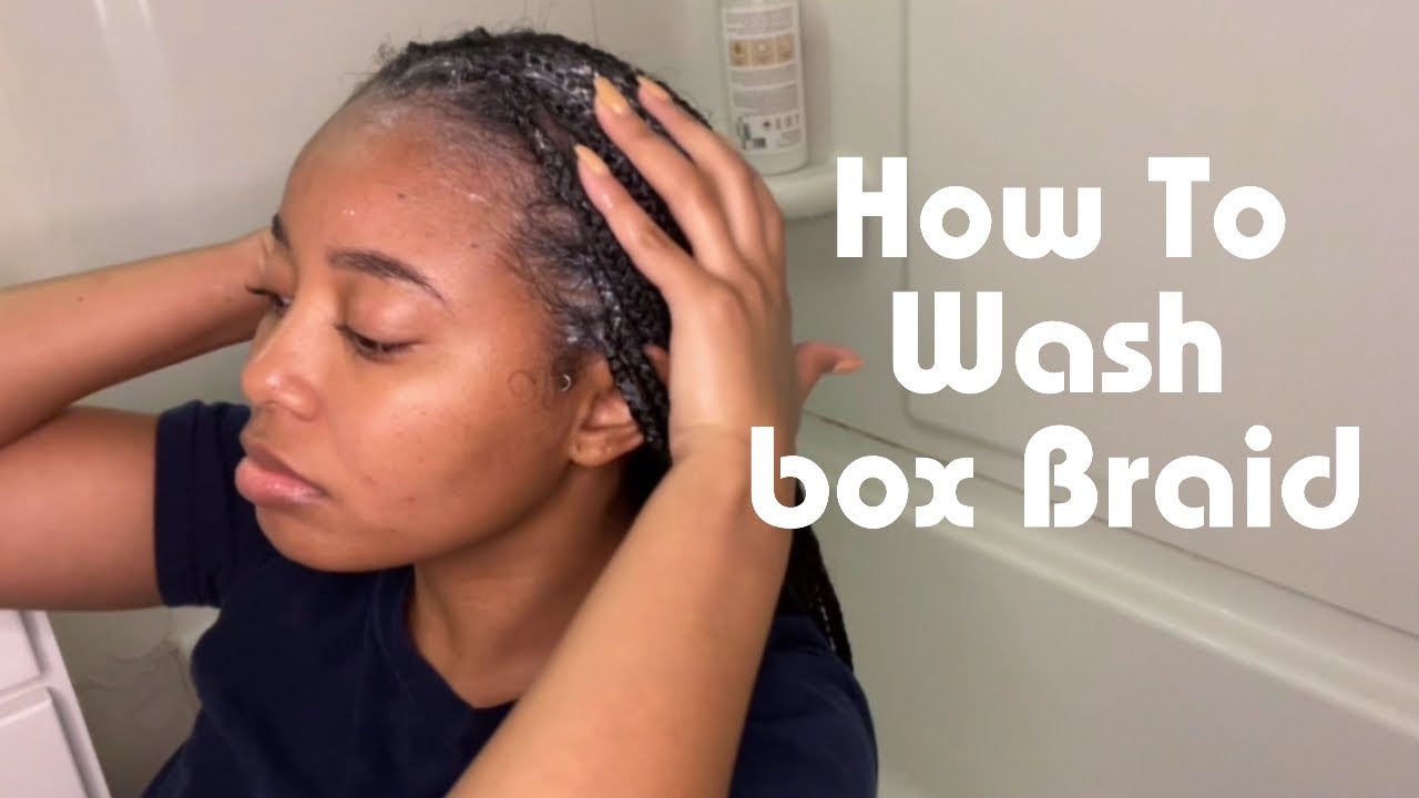 How to wash box braid || NO Frizz|| - YouTube