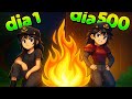 SOBREVIVI 500 NOITES na FLORESTA SOZINHA do ROBLOX! 🌲 (Parte 1)