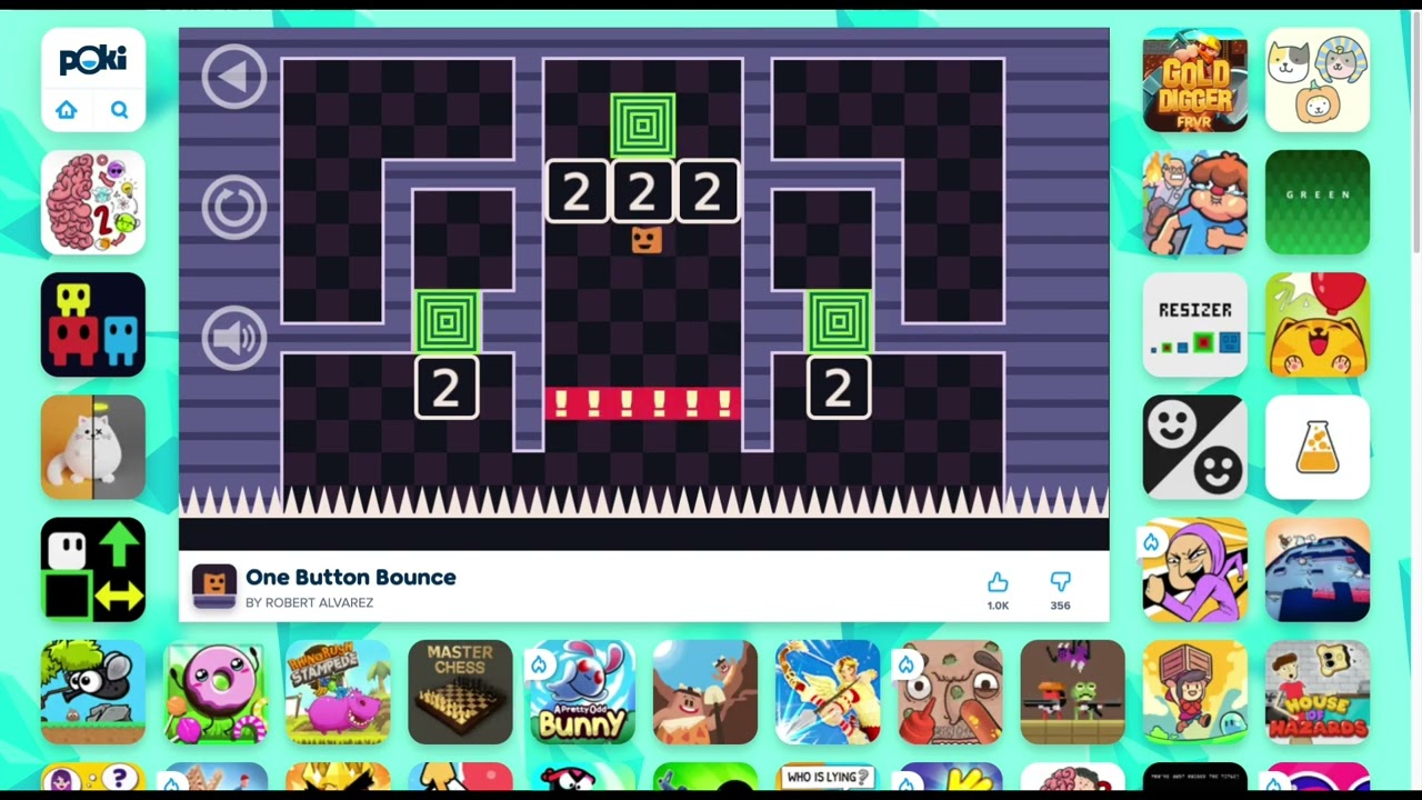 One Button Bounce Levels 1-12