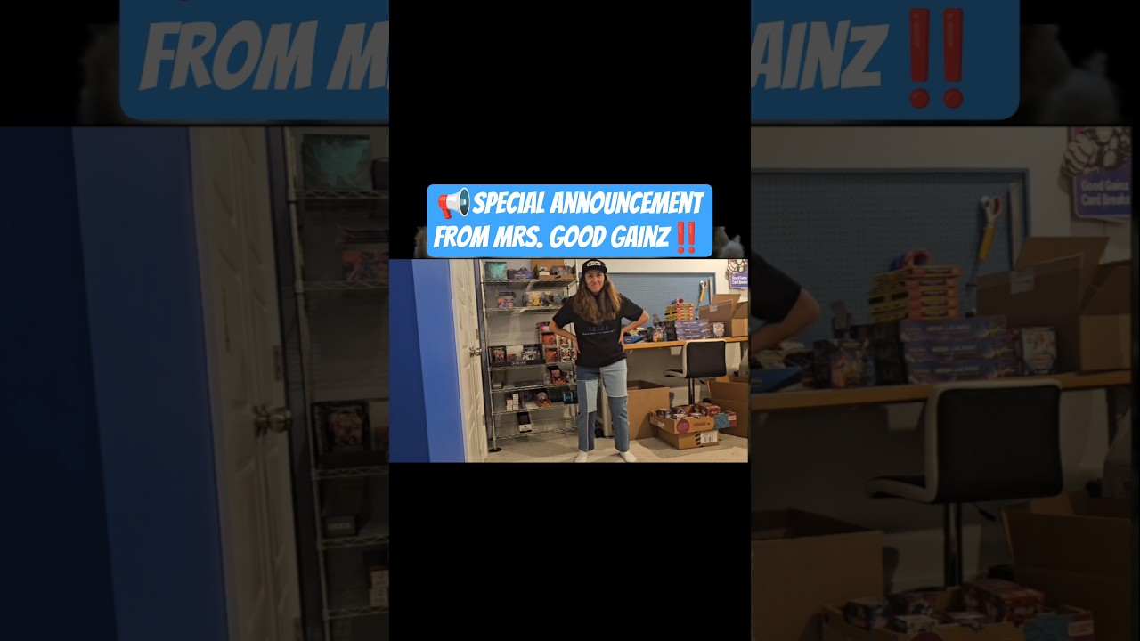 📢 Special Announcement From Mrs. & Baby Good Gainz‼️#trending #sportscards #funfamily #cardsforsale