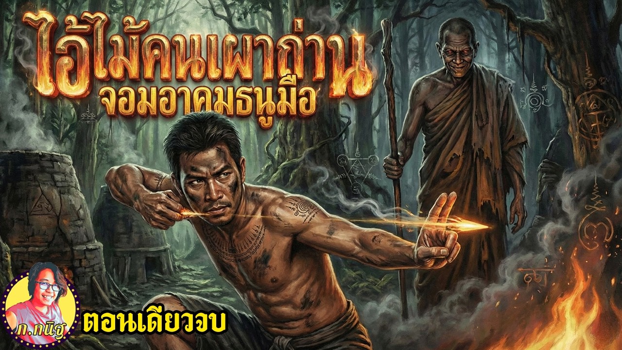 ไอ้ไม้คนเผาถ่าน จอมอาคมธนูมือ เมื่อผ้าเหลืองบังหน้าอำพรางปีศาจและคนบ้าคือผู้กุมชะตา ยาวๆตอนเดียวจบ