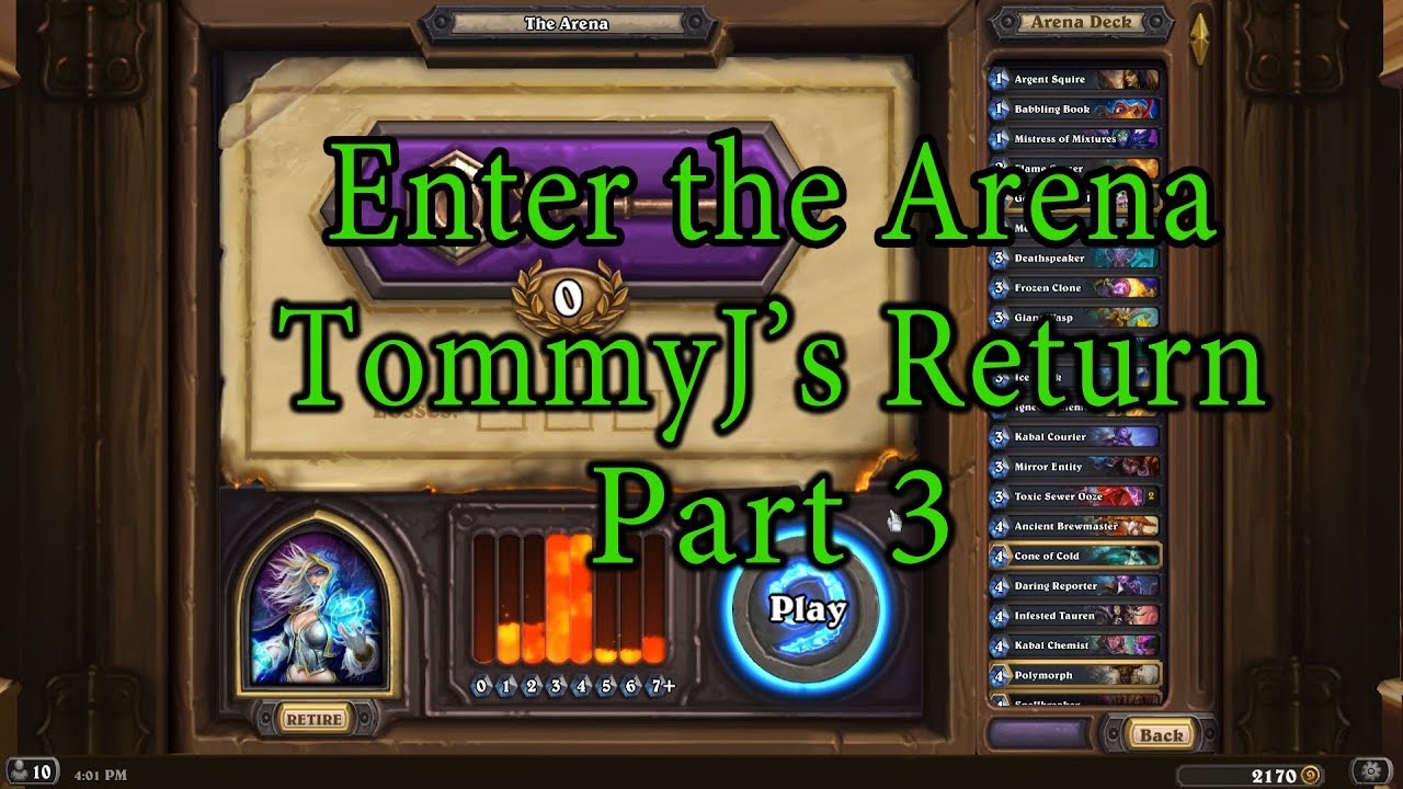 Hearthstone: Enter the Arena TommyJ's Return Part 3 - YouTube