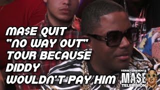 MASE QUIT THE "NO WAY OUT" TOUR BECAUSE DIDDY WOULDN'T PAY HIM