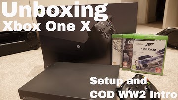 Unboxing Xbox One X - and COD WW2 intro!