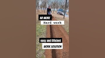 Super Efficient! This Trenching Machine Speeds Up the Job!