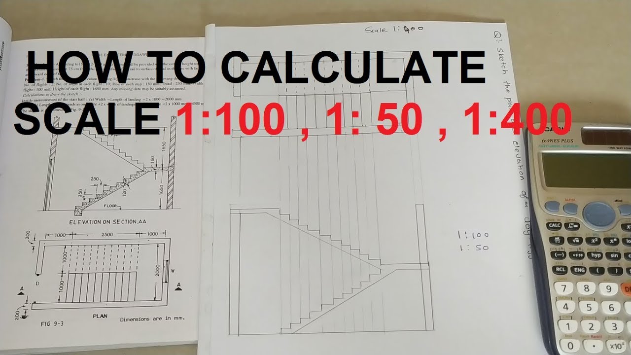 USE OF SCALE IN DRAWING HOW TO CALCULATE SCALE 1100 , 150 , 1400