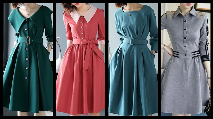 Most gorgeous and trendyy beautiful Plain Skater dress design ideas for women 2k20