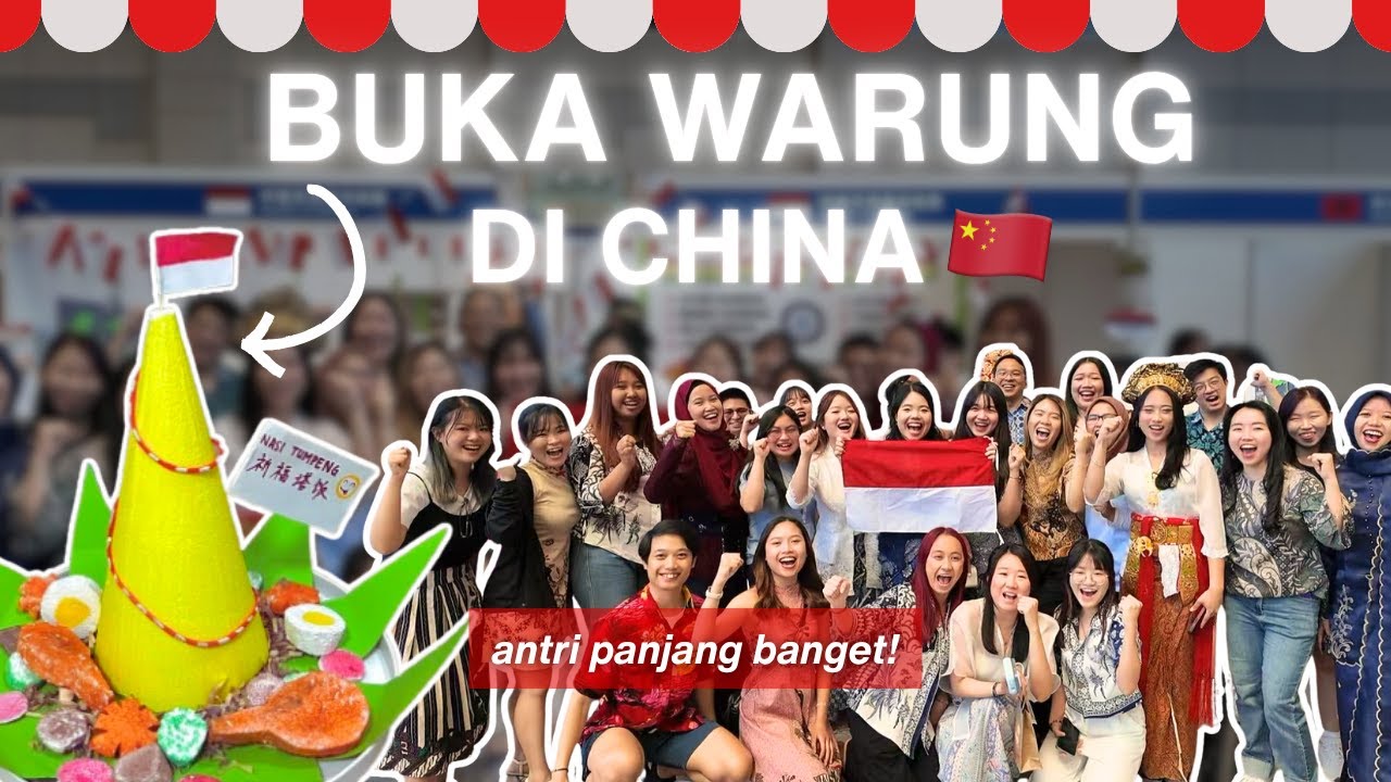 Bagi Bagi Nasi Tumpeng di Kampus China !