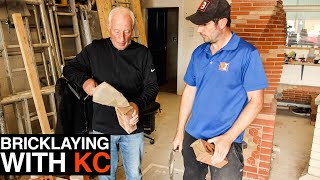 Bricklaying -  Buttering A Brick With KC