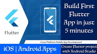 Flutter :- Build first 🔥 Flutter App 🔥 in just 5 minutes, Dart