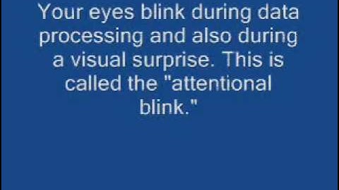 The "Attentional Blink" Test
