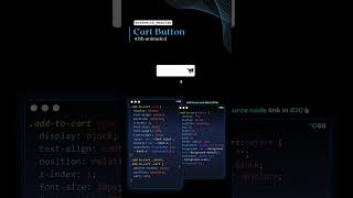 ❤️‍🔥animated add to Cart button using html and css | code buzz | web development | #coding