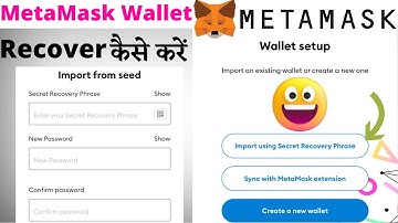 How To Recover MetaMask Wallet | iPhone , Android