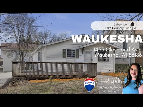1435 Cleveland Ave, Waukesha, WI home video tour