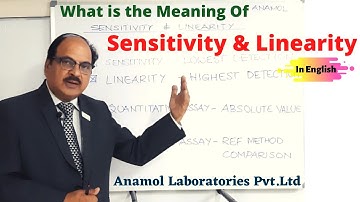 What Is The Meaning of Sensitivity and Linearity - English