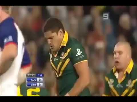 Australia vs. Great Britain - Willie Mason, Stuart Fielden and Jamie Peacock having some fun