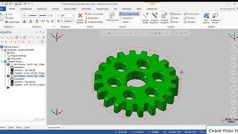 Lập trình gia công cắt dây cnc Mastercam 