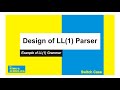 Design of LL(1) Parser | Solved University Question | Compiler Design