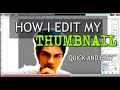 How to make a custom thumbnail on  youtube channel tutorial very easy