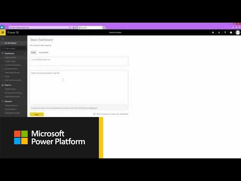 Share a dashboard within Power BI - Share a dashboard within Power BI