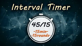 45/15 Interval Timer || Tabata 45/15 Timer || TheTimer2Go ||