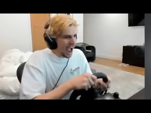 xQc has a mental breakdown while playing F1 2021