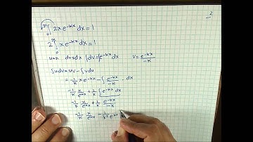 Integration ∫ by Parts 7 Probability Application (Calculus 2)