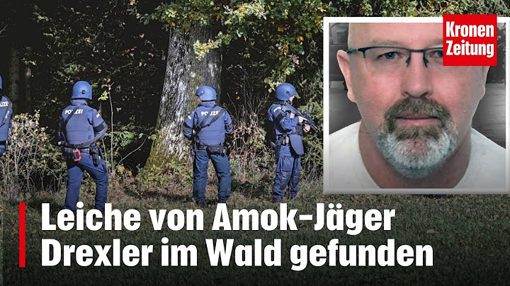 Leiche von Amok-Jäger Drexler im Wald gefunden | krone.tv NEWS