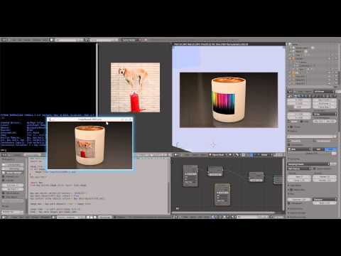 blender python: texture change from command line