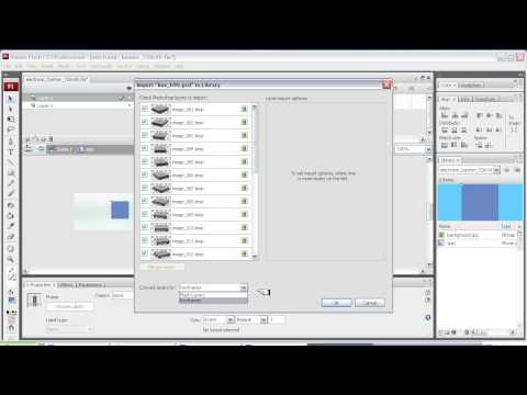 FLASH CS3 - 1b Intermediate Level - Adding a rotating image