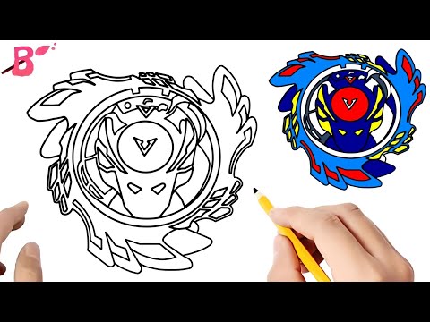 Beyblade Drawing | How to Draw GENESIS VALTRYEK