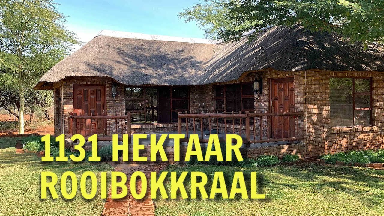 1131 Hectares Game Farm For Sale Limpopo Thabazimbi Rooibokkraal with pivot irrigation YouTube
