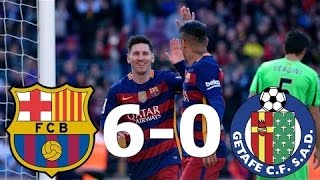 Barcelona vs getafe 6-0 /resumen