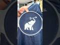 A plain t-shirt turned into wearable art  #embroidery #embroiderybusiness #fashion