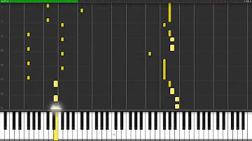 Basshunter - I can walk on water I can fly (piano version synthesia)