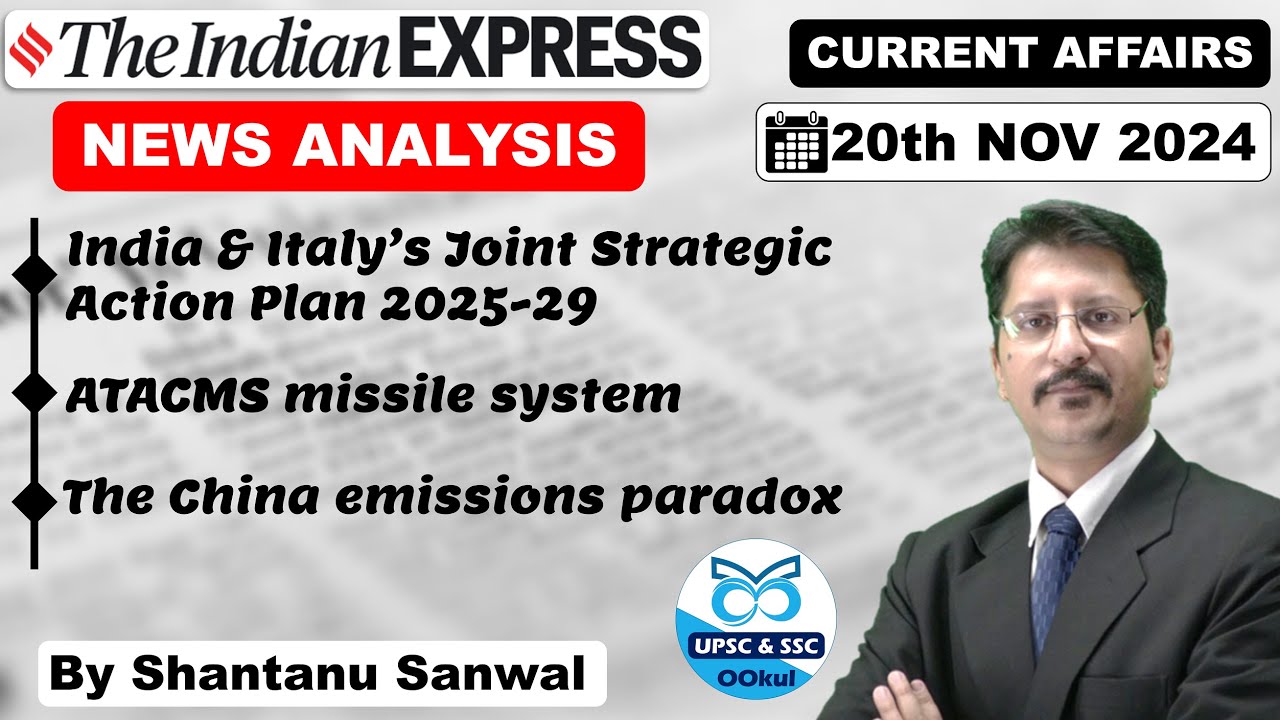 Indian Express Newspaper Analysis | 20 NOVEMBER 2024 | Indian Express ...