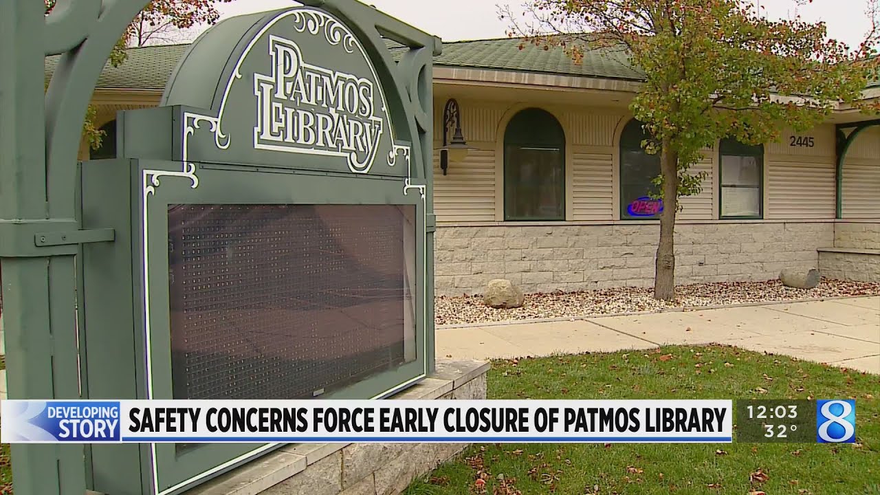 Patmos Library closes early due to "staff safety concerns"