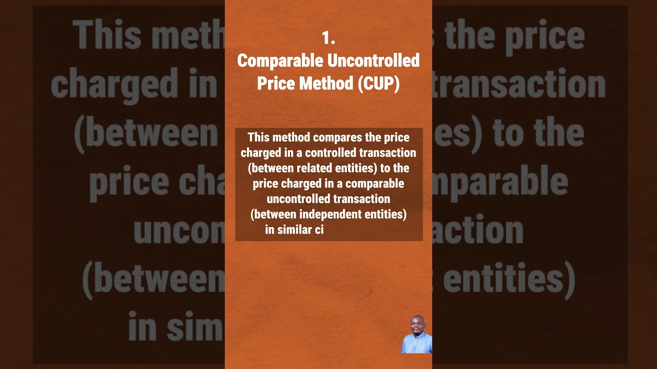 CUP Methods - Arm's Length Principle