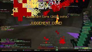 Dropping a Judgement Core - Hypixel Skyblock Wealth