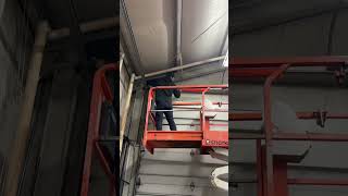 Replacing commercial garage door springs in Hyrum Utah.